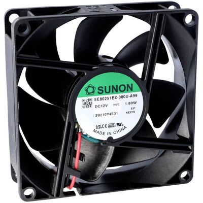 Sunon MF80252V3-1000U-A99 Ventilateur axial 24 V/DC 56.05 m³/h (L x l x H) 25 x 80 x 8 (80 mm), Ventilateur PC, Noir - Publicité Sunon MF80252V3-1000U-A99 Ventilateur axial 24 V/DC 56.05 m³/h (L x l x H) 25 x 80 x 8 (80 mm), Ventilateur PC, Noir - Publicité