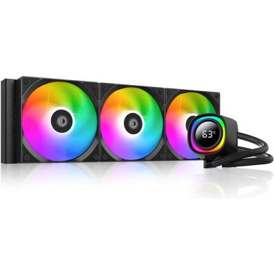 ID-Cooling CPU Water Cooler - FX360 TD (27.2dB max.98,54 m3/h 3x12cm, A-RGB, fekete), Refroidissement liquide CPU, Noir - Publicité ID-Cooling CPU Water Cooler - FX360 TD (27.2dB max.98,54 m3/h 3x12cm, A-RGB, fekete), Refroidissement liquide CPU, Noir - Publicité