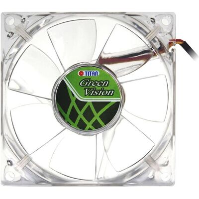 Titan Wentylator Green Vision 92mm (TFD-9225GT12Z) (92 mm, 1x), Ventilateur PC, Transparent - Publicité Titan Wentylator Green Vision 92mm (TFD-9225GT12Z) (92 mm, 1x), Ventilateur PC, Transparent - Publicité