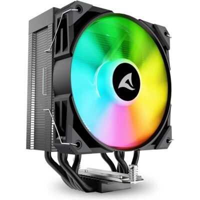 Sharkoon Refroidisseur d'air A50 RGB noir (159 mm), Ventirad processeur, Noir - Publicité Sharkoon Refroidisseur d'air A50 RGB noir (159 mm), Ventirad processeur, Noir - Publicité