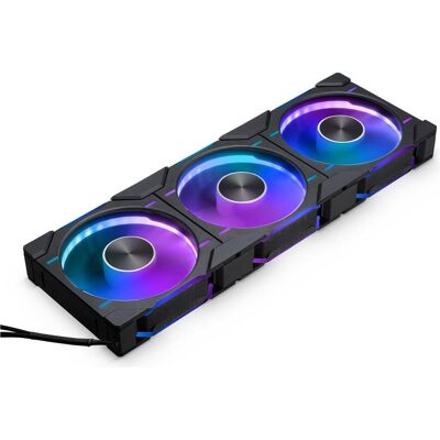 Phanteks Ventilateur D-RGB D30 PWM Reverse Airflow, 3-pack - 120mm, noir (120 mm, 3x), Ventilateur PC, Multicolore, Noir, Blanc - Publicité Phanteks Ventilateur D-RGB D30 PWM Reverse Airflow, 3-pack - 120mm, noir (120 mm, 3x), Ventilateur PC, Multicolore, Noir, Blanc - Publicité