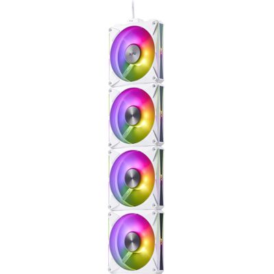Adata Lüfter XPG HURRICANE MAG 120 (120mm ARGB PWM Fan 4er Pack)WH retail (120 mm, 4x), Ventilateur PC, Multicolore, Blanc - Publicité Adata Lüfter XPG HURRICANE MAG 120 (120mm ARGB PWM Fan 4er Pack)WH retail (120 mm, 4x), Ventilateur PC, Multicolore, Blanc - Publicité