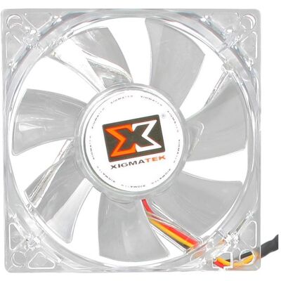 Xigmatek Crystal 80 Red LED Fan (80 mm), Ventilateur PC, Rouge - Publicité Xigmatek Crystal 80 Red LED Fan (80 mm), Ventilateur PC, Rouge - Publicité