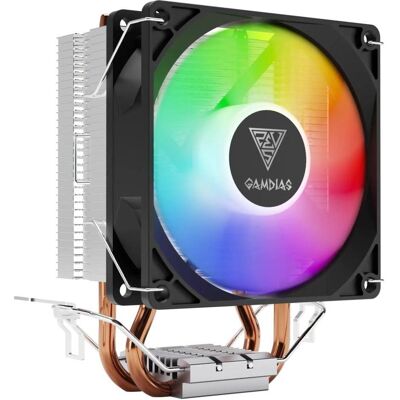 Gamdias Cooler processor Boreas E1 210 Lite fRGB lighting (44 mm), Ventirad processeur, Multicolore - Publicité Gamdias Cooler processor Boreas E1 210 Lite fRGB lighting (44 mm), Ventirad processeur, Multicolore - Publicité