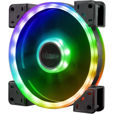 Akasa Ventilateur Vegas TLY Addressable-RGB (140 mm, 1x), Ventilateur PC, Noir, Transparent - Publicité Akasa Ventilateur Vegas TLY Addressable-RGB (140 mm, 1x), Ventilateur PC, Noir, Transparent - Publicité