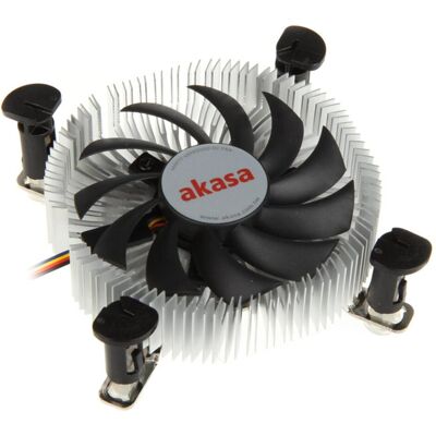 Akasa AK-CC7122BP01 Refroidisseur de CPU à profil bas (26 mm), Ventirad processeur, Bleu, Argent - Publicité Akasa AK-CC7122BP01 Refroidisseur de CPU à profil bas (26 mm), Ventirad processeur, Bleu, Argent - Publicité