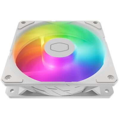 Cooler Master PC-Lüfter SickFlow 120 ARGB Weiss (120 mm, 1x), Ventilateur PC, Blanc, Multicolore - Publicité Cooler Master PC-Lüfter SickFlow 120 ARGB Weiss (120 mm, 1x), Ventilateur PC, Blanc, Multicolore - Publicité