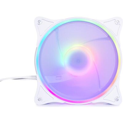 Alphacool Ventilateur PWM Rise Aurora (120 mm, 1x), Ventilateur PC, Blanc - Publicité Alphacool Ventilateur PWM Rise Aurora (120 mm, 1x), Ventilateur PC, Blanc - Publicité