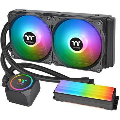 Thermaltake Floe RC 240 Memory & CPU AIO Liquid Cooler, Refroidissement liquide CPU, Noir - Publicité Thermaltake Floe RC 240 Memory & CPU AIO Liquid Cooler, Refroidissement liquide CPU, Noir - Publicité