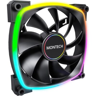Montech AX140 PWM - noir (140 mm, 1x), Ventilateur PC, Noir - Publicité Montech AX140 PWM - noir (140 mm, 1x), Ventilateur PC, Noir - Publicité