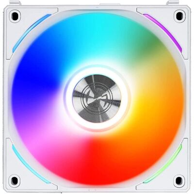 Lian-Li UNI FAN AL120 RGB PWM fan (120 mm, 1x), Ventilateur PC, Blanc - Publicité Lian-Li UNI FAN AL120 RGB PWM fan (120 mm, 1x), Ventilateur PC, Blanc - Publicité