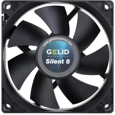 Gelid FN-PX08-16 (80 mm, 1x), Ventilateur PC, Noir - Publicité Gelid FN-PX08-16 (80 mm, 1x), Ventilateur PC, Noir - Publicité