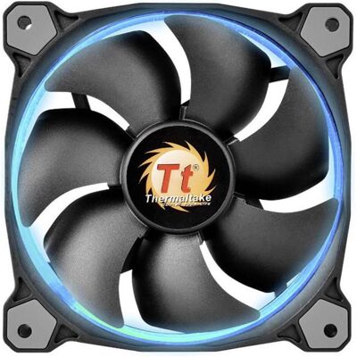 Thermaltake 3x Riing 12 LED RGB Ventilateur de boîtier PC Noir (L x H x P) 120 x 120 (120 mm, 3x), Ventilateur PC, Noir - Publicité Thermaltake 3x Riing 12 LED RGB Ventilateur de boîtier PC Noir (L x H x P) 120 x 120 (120 mm, 3x), Ventilateur PC, Noir - Publicité