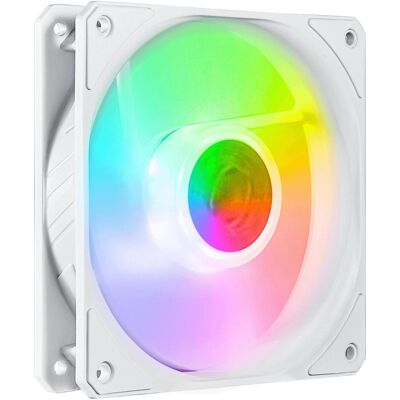 Cooler Master SickleFlow 120 ARGB (120 mm, 1x), Ventilateur PC, Blanc - Publicité Cooler Master SickleFlow 120 ARGB (120 mm, 1x), Ventilateur PC, Blanc - Publicité