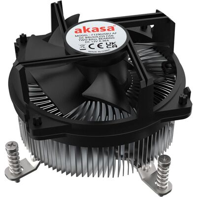 Akasa AK-CC6608BP01 Refroidisseur de processeur à profil bas - socket LGA 1700, 63,2 mm de hauteur (63.20 mm), Ventirad processeur, Bronze, Argent, Noir - Publicité Akasa AK-CC6608BP01 Refroidisseur de processeur à profil bas - socket LGA 1700, 63,2 mm de hauteur (63.20 mm), Ventirad processeur, Bronze, Argent, Noir - Publicité