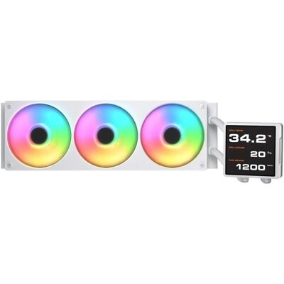 Cougar CPU Wasserkühlung Poseidon Vistek Pro 360,ARGB,Weiss, Refroidissement liquide CPU, Blanc - Publicité Cougar CPU Wasserkühlung Poseidon Vistek Pro 360,ARGB,Weiss, Refroidissement liquide CPU, Blanc - Publicité