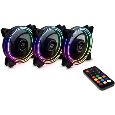 Intertech INTER-TECH Argus RS04 (120 mm, 1x), Ventilateur PC, Noir - Publicité Intertech INTER-TECH Argus RS04 (120 mm, 1x), Ventilateur PC, Noir - Publicité
