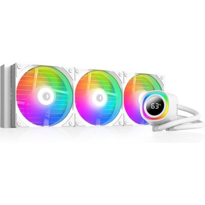 ID-Cooling CPU Water Cooler - FX360 TD WHITE (27.2dB max.98,54 m3/h 3x12cm, A-RGB, fehér), Refroidissement liquide CPU, Blanc - Publicité ID-Cooling CPU Water Cooler - FX360 TD WHITE (27.2dB max.98,54 m3/h 3x12cm, A-RGB, fehér), Refroidissement liquide CPU, Blanc - Publicité