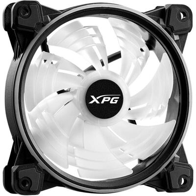 XPG HURRICANE120ARGBPWM-BKCWW Système de refroidissement pour ordinateur Ventilateur pour boîtier (120 mm, 1x), Ventilateur PC, Noir - Publicité XPG HURRICANE120ARGBPWM-BKCWW Système de refroidissement pour ordinateur Ventilateur pour boîtier (120 mm, 1x), Ventilateur PC, Noir - Publicité
