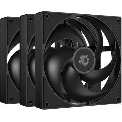 ID-Cooling AS-120-K TRIO - Kabinet kler - 120mm - Sort - 27 dBA (120 mm, 3x), Ventilateur PC, Noir - Publicité ID-Cooling AS-120-K TRIO - Kabinet kler - 120mm - Sort - 27 dBA (120 mm, 3x), Ventilateur PC, Noir - Publicité