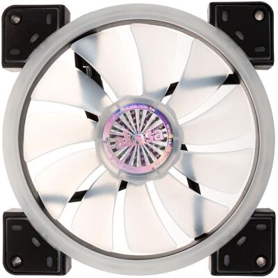 Akasa Ventilateur Vegas TLY Addressable-RGB (140 mm, 1x), Ventilateur PC, Noir, Transparent - Publicité Akasa Ventilateur Vegas TLY Addressable-RGB (140 mm, 1x), Ventilateur PC, Noir, Transparent - Publicité