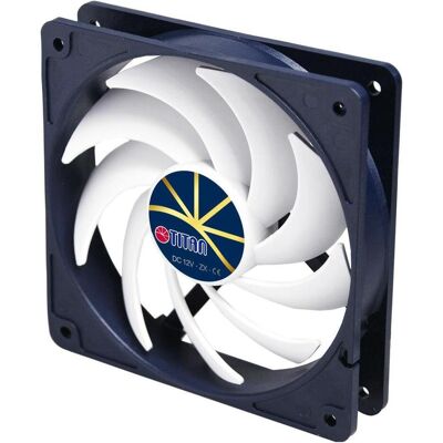 Titan TFD-12025H12ZP/KE(RB) Ventilateur 120x120x25mm, Extreme Silent Fan, avec PWM, silencieux (120 mm), Ventilateur PC, Noir, Blanc - Publicité Titan TFD-12025H12ZP/KE(RB) Ventilateur 120x120x25mm, Extreme Silent Fan, avec PWM, silencieux (120 mm), Ventilateur PC, Noir, Blanc - Publicité