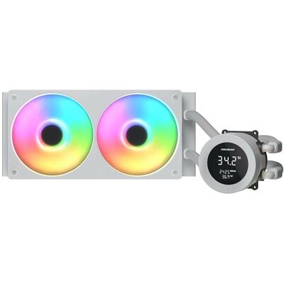Cougar CPU Wasserkühlung Poseidon Vistek 240, ARGB, Weiss, Refroidissement liquide CPU, Blanc, Multicolore - Publicité Cougar CPU Wasserkühlung Poseidon Vistek 240, ARGB, Weiss, Refroidissement liquide CPU, Blanc, Multicolore - Publicité