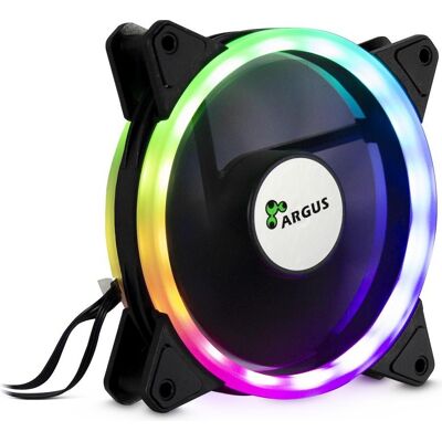 Intertech Ventilateur de remplacement Inter Tech Inter-Tech 120*120*25 pour ARGUS RS04 RGB (120 mm, 1x), Ventilateur PC, Noir - Publicité Intertech Ventilateur de remplacement Inter Tech Inter-Tech 120*120*25 pour ARGUS RS04 RGB (120 mm, 1x), Ventilateur PC, Noir - Publicité