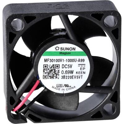 Sunon MF30100V1-1000U-A99 Ventilateur axial 5 V/DC 9.34 m³/h (L x l x H) 10 x 30 x 30, Ventilateur PC, Noir - Publicité Sunon MF30100V1-1000U-A99 Ventilateur axial 5 V/DC 9.34 m³/h (L x l x H) 10 x 30 x 30, Ventilateur PC, Noir - Publicité