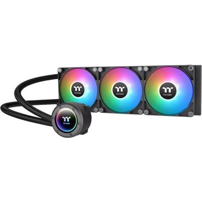 Thermaltake TT TH420 ARGB Sync V2 AiO CL-W376-PL14SW-A, Refroidissement liquide CPU, Noir - Publicité Thermaltake TT TH420 ARGB Sync V2 AiO CL-W376-PL14SW-A, Refroidissement liquide CPU, Noir - Publicité