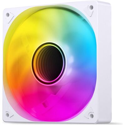 Jonsbo SL-120, ARGB 5V 3PIN, Inversé - blanc (120 mm, 1x), Ventilateur PC, Multicolore, Blanc - Publicité Jonsbo SL-120, ARGB 5V 3PIN, Inversé - blanc (120 mm, 1x), Ventilateur PC, Multicolore, Blanc - Publicité