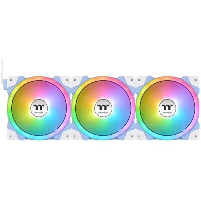 Thermaltake Lot De 3 Ventilateurs De Boitier Swafan Ex Sync - 14cm (Bleu) (140 mm, 3x), Ventilateur PC, Bleu, Blanc - Publicité Thermaltake Lot De 3 Ventilateurs De Boitier Swafan Ex Sync - 14cm (Bleu) (140 mm, 3x), Ventilateur PC, Bleu, Blanc - Publicité