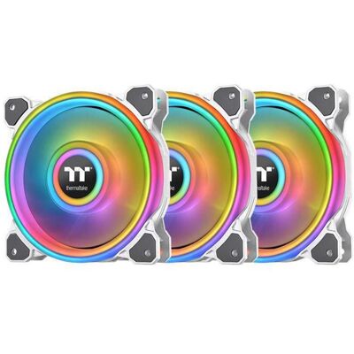 Thermaltake Riing Quad 12 RGB White Edition (120 mm, 3x), Ventilateur PC, Blanc - Publicité Thermaltake Riing Quad 12 RGB White Edition (120 mm, 3x), Ventilateur PC, Blanc - Publicité