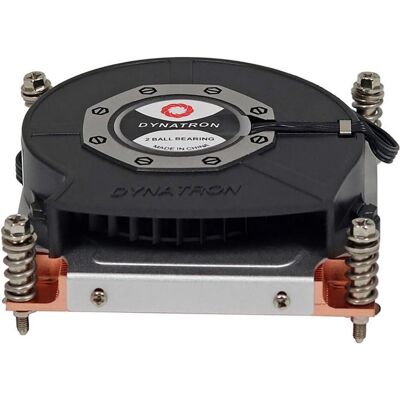 Dynatron Q3 Intel CPU Cooler LGA1700 1U Copper and Fin Cooler Active with PWM up to 125W TDP (28 mm), Ventirad processeur, Noir, Argent, Multicolore - Publicité Dynatron Q3 Intel CPU Cooler LGA1700 1U Copper and Fin Cooler Active with PWM up to 125W TDP (28 mm), Ventirad processeur, Noir, Argent, Multicolore - Publicité