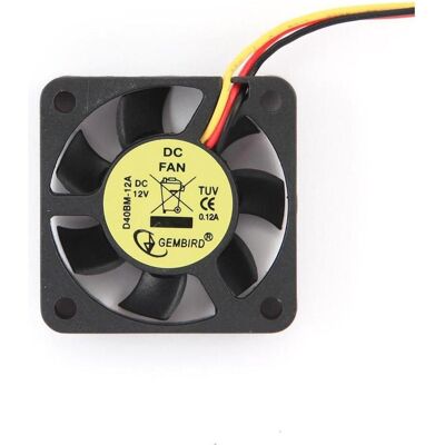 Gembird Ventilateur de boîtier (40 mm, 1x), Ventilateur PC, Noir - Publicité Gembird Ventilateur de boîtier (40 mm, 1x), Ventilateur PC, Noir - Publicité