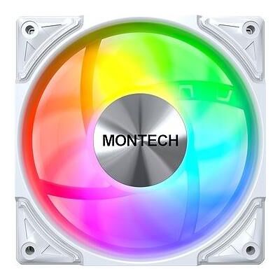 Montech METAL PRO 12 ARGB (W) (120 mm, 1x), Ventilateur PC, Blanc - Publicité Montech METAL PRO 12 ARGB (W) (120 mm, 1x), Ventilateur PC, Blanc - Publicité