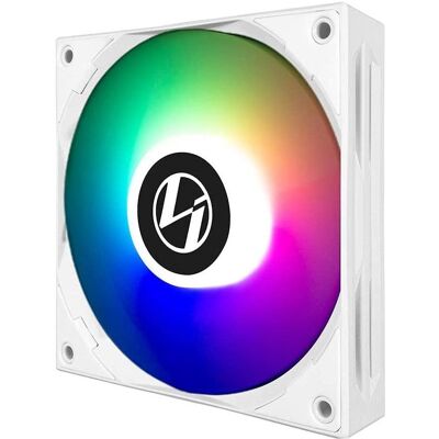 Lian-Li ST120 RGB PWM fan, 3-pack incl. contrôleur (120 mm, 3x), Ventilateur PC, Blanc - Publicité Lian-Li ST120 RGB PWM fan, 3-pack incl. contrôleur (120 mm, 3x), Ventilateur PC, Blanc - Publicité
