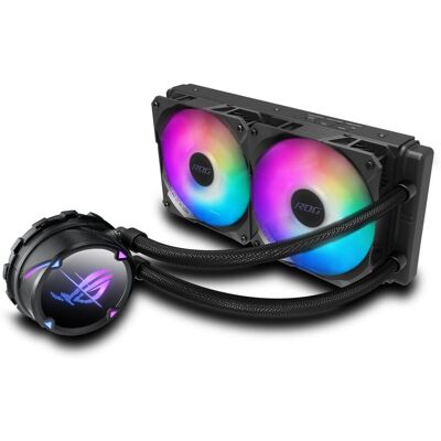 Asus CPC ACC ROG STRIX LC II 240 ARGB, Refroidissement liquide CPU, Noir - Publicité Asus CPC ACC ROG STRIX LC II 240 ARGB, Refroidissement liquide CPU, Noir - Publicité