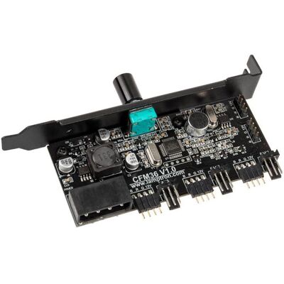 Lamptron CFM36 Contrôleur de ventilateur et de LED RGB pour slot PCI - noir (3 Ventilateur), Contrôleur ventilateur, Noir - Publicité Lamptron CFM36 Contrôleur de ventilateur et de LED RGB pour slot PCI - noir (3 Ventilateur), Contrôleur ventilateur, Noir - Publicité