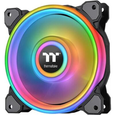 Thermaltake Riing Quad 12 RGB PWM Single Pack (no controller) (120 mm, 1x), Ventilateur PC, Noir, Blanc - Publicité Thermaltake Riing Quad 12 RGB PWM Single Pack (no controller) (120 mm, 1x), Ventilateur PC, Noir, Blanc - Publicité