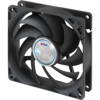 Titan TFD-9225HH12B/KW(BX) Ventilateur 92x92x25mm IP55 résistant à l'eau et à la poussière (92 mm), Ventilateur PC, Noir - Publicité Titan TFD-9225HH12B/KW(BX) Ventilateur 92x92x25mm IP55 résistant à l'eau et à la poussière (92 mm), Ventilateur PC, Noir - Publicité