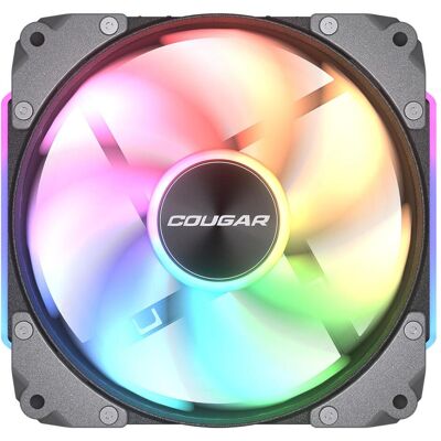 Cougar Ventilateur de boitier Apolar RGB - 12cm (Noir) (120 mm, 1x), Ventilateur PC, Multicolore, Noir - Publicité Cougar Ventilateur de boitier Apolar RGB - 12cm (Noir) (120 mm, 1x), Ventilateur PC, Multicolore, Noir - Publicité