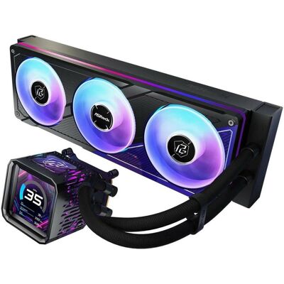 ASRock CPC Phantom Gaming 360 LCD Black, Refroidissement liquide CPU, Noir - Publicité ASRock CPC Phantom Gaming 360 LCD Black, Refroidissement liquide CPU, Noir - Publicité