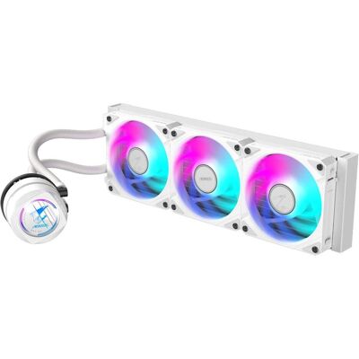 Gigabyte AORUS Waterforce II 360I, Refroidissement liquide CPU, Blanc - Publicité Gigabyte AORUS Waterforce II 360I, Refroidissement liquide CPU, Blanc - Publicité