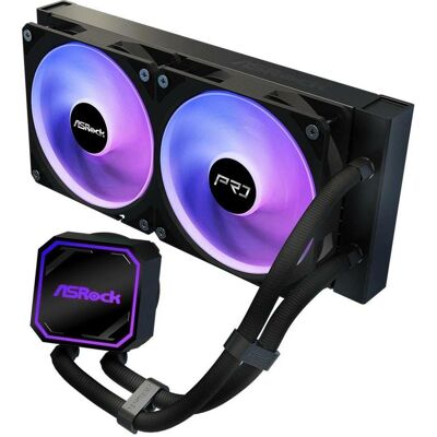 ASRock CPC Pro 240 ARGB Black, Refroidissement liquide CPU, Noir - Publicité ASRock CPC Pro 240 ARGB Black, Refroidissement liquide CPU, Noir - Publicité