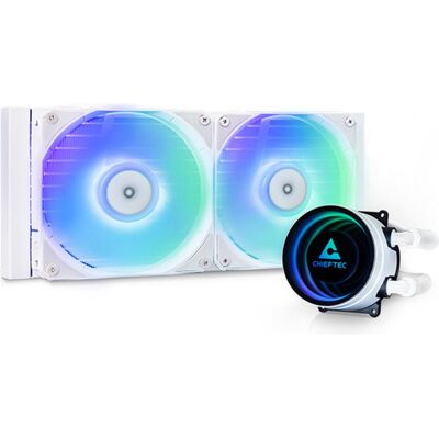 Chieftec ICEBERG 240-RGB-W, Refroidissement liquide CPU, Blanc, Multicolore - Publicité Chieftec ICEBERG 240-RGB-W, Refroidissement liquide CPU, Blanc, Multicolore - Publicité