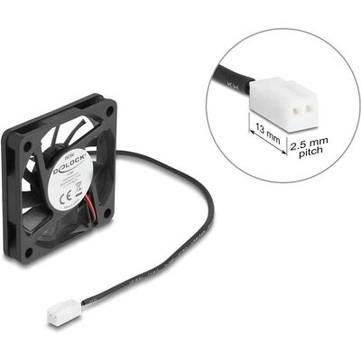 Delock Axiallüfter 5 V DC, 60 x 60 x 10 mm schwarz (60 mm, 1x), Ventilateur PC, Noir - Publicité Delock Axiallüfter 5 V DC, 60 x 60 x 10 mm schwarz (60 mm, 1x), Ventilateur PC, Noir - Publicité