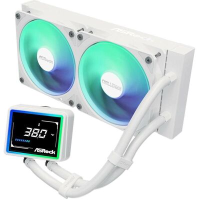 ASRock CPC Challenger 240 Digital ARGB White, Refroidissement liquide CPU, Blanc - Publicité ASRock CPC Challenger 240 Digital ARGB White, Refroidissement liquide CPU, Blanc - Publicité
