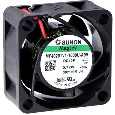 Sunon MF40202VX-1000U-A99 Ventilateur axial 24 V/DC 18.34 m³/h (L x l x H) 20 x 40 x 4 (40 mm), Ventilateur PC, Noir - Publicité Sunon MF40202VX-1000U-A99 Ventilateur axial 24 V/DC 18.34 m³/h (L x l x H) 20 x 40 x 4 (40 mm), Ventilateur PC, Noir - Publicité
