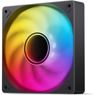 Jonsbo SL-120, ARGB 5V 3PIN - noir (120 mm, 1x), Ventilateur PC, Blanc, Multicolore, Noir - Publicité Jonsbo SL-120, ARGB 5V 3PIN - noir (120 mm, 1x), Ventilateur PC, Blanc, Multicolore, Noir - Publicité
